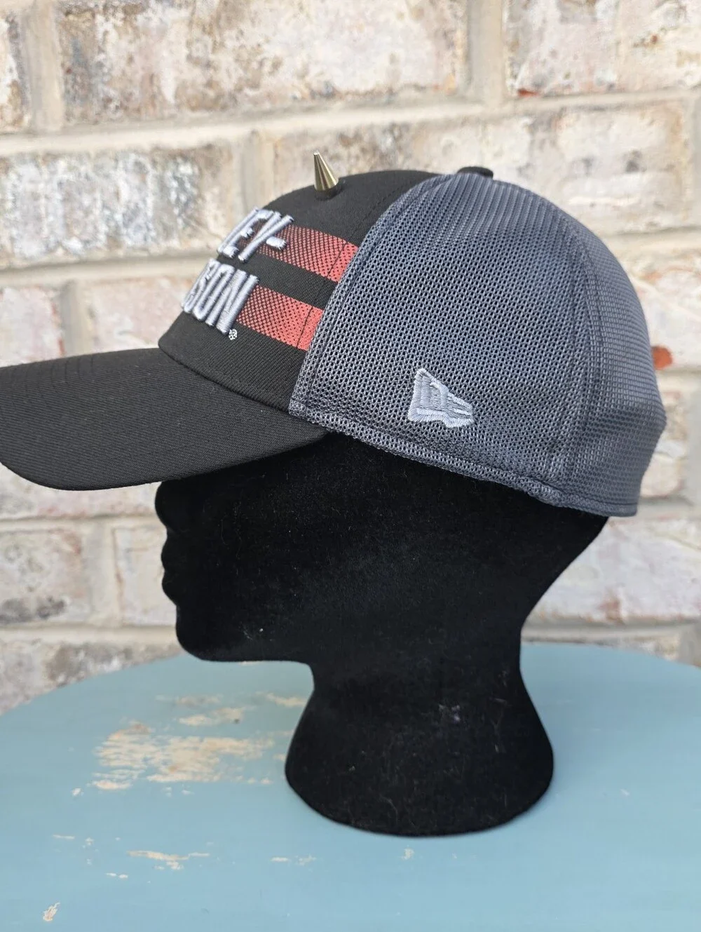 Harley-Davidson New Era 39THIRTY Flex Fit Mesh Hat S/M Custom Spikes